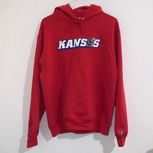 Kansas Jayhawks Red Champion Hoodie